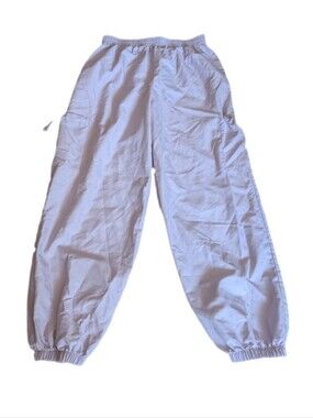 Originality Light Purple Elastic-Waist Cargo Jogger Pants L